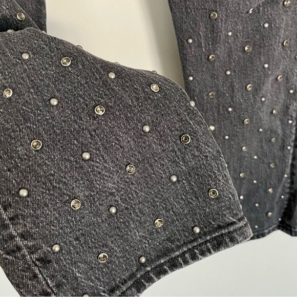 Levi's 501 Original Studded Front Straight Jeans in Black Wash, Size 27 NWOT - Picture 5 of 15